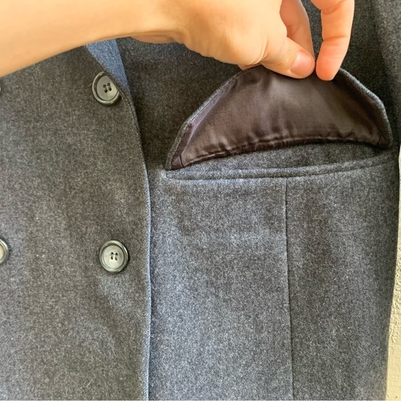 Vintage Pendleton 100% Virgin Wool Coat, Double Breasted Peacoat, Winter Jacket - Picture 7 of 15